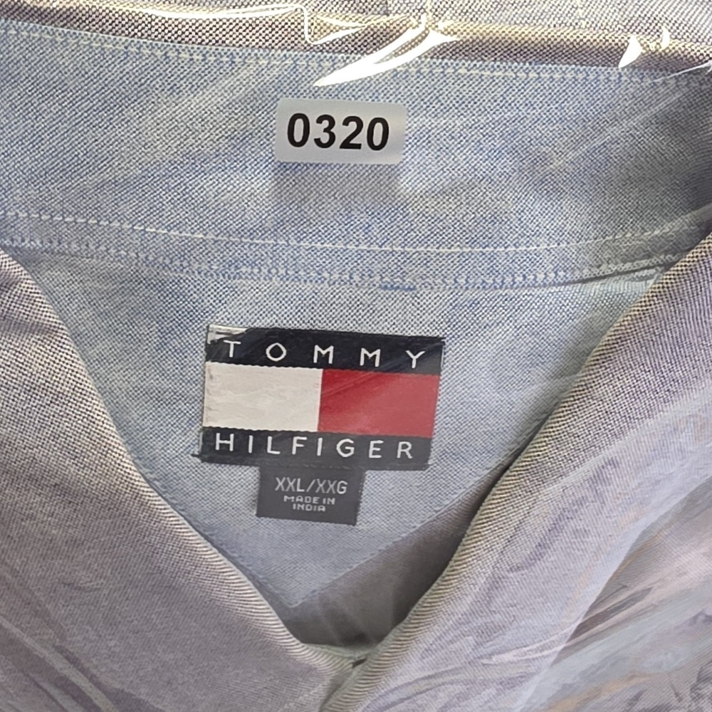Vintage Y2k Tommy Hilfiger Mens XXL Button Down Long Sleeve Cotton Classic - Picture 14 of 14